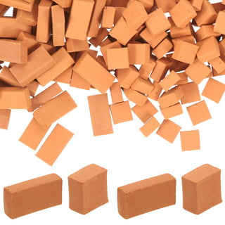 Haiabei 200 Pcs 1/16 Miniature Bricks,Mini Red Brick Stone,Model Brick,Mini  Artificial Brick,Premium Clay Bricks,DIY Fake Bricks,Lifelike Brick