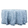 thumbnail image 2 of BalsaCircle 132" Dusty Blue Leaf Petals Taffeta Round Tablecloth Reception Catering Decorations, 2 of 8