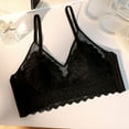 thumbnail image 2 of SnZhen Bras for Women no Underwire French Lingerie Rabbit Ear Summer Thin Lace Women's Strapless Gathering Bra, 2 of 3