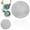 Silver, variant on Placemat Set Silver Circular 15 Inch Vinyl Non-Slip Heat Resistant Washable Pvc Hollow Table Mat for Dinner Table Decoration Bradem