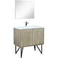 thumbnail image 3 of Lexora Home Lancy 36" Single Quartz Top Bathroom Vanity with Faucet and Mirror, 3 of 16