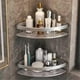 thumbnail image 4 of Stainless Steel Corner Shelf - No Drill Triangle Bathroom Storage Rack with Suction Cups 2 Pcs, 4 of 5