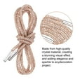 thumbnail image 3 of Cordon de zapato de cristal con 4 piezas de Uxcell de 39" de longitud, bling para zapatillas cortas, oro rosa champán, 3 of 6