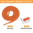 thumbnail image 2 of 2Paquete de Hebillas de Cordones Elásticos Sin Atar Naranja, 2 of 6