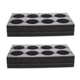 thumbnail image 4 of Bandejas de café portátiles de 2 piezas bandejas para transportes de café bandejas de café soportes de té de leche, 4 of 7