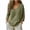 08-Army Green, variant on Yutgune Women's Plus Size Cotton Linen V-Neck Blouse Long Sleeve Loose Fit Casual Pullover Shirt Top