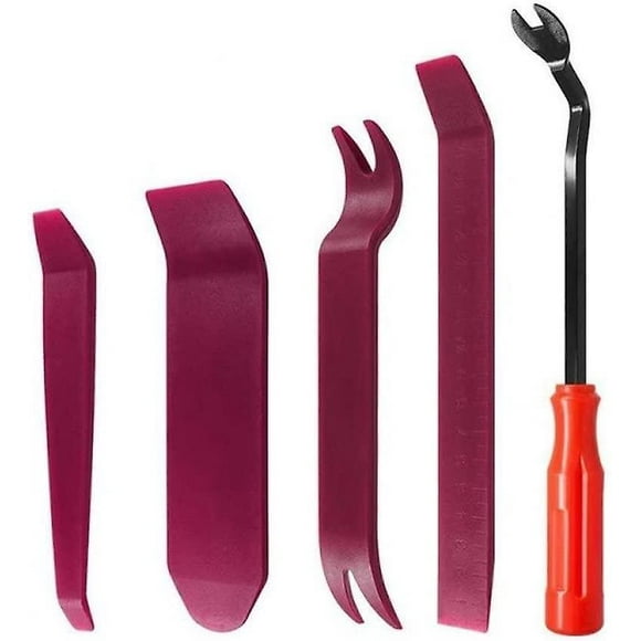 Car Audio Disassembly Tool Interior Door Panel Plastic Pry Buckle Screwdriver Set Of Four Pieces Plastic Buckle Screwdriver 6 Inch