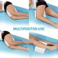 thumbnail image 3 of Abco Tech Memory Foam Knee Pillow Wedge | Pillow for Hip, Back, Leg, and Knee Pain Relief | Washable Cover White, 3 of 9