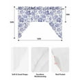thumbnail image 6 of Summer Coastal Kitchen Curtains Swag Valance for Windows/Bathroom/Cafe, Nautical Ocean Conch Coral Seashells Rod Pocket Drape Panel Swag Curtain Valance for Bedroom/Living Room 55''x36'', 6 of 6