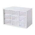 thumbnail image 4 of Mini organizador de cajones para organizar pequeños organizadores con cajones para suministros de arte Blanco, 4 of 9