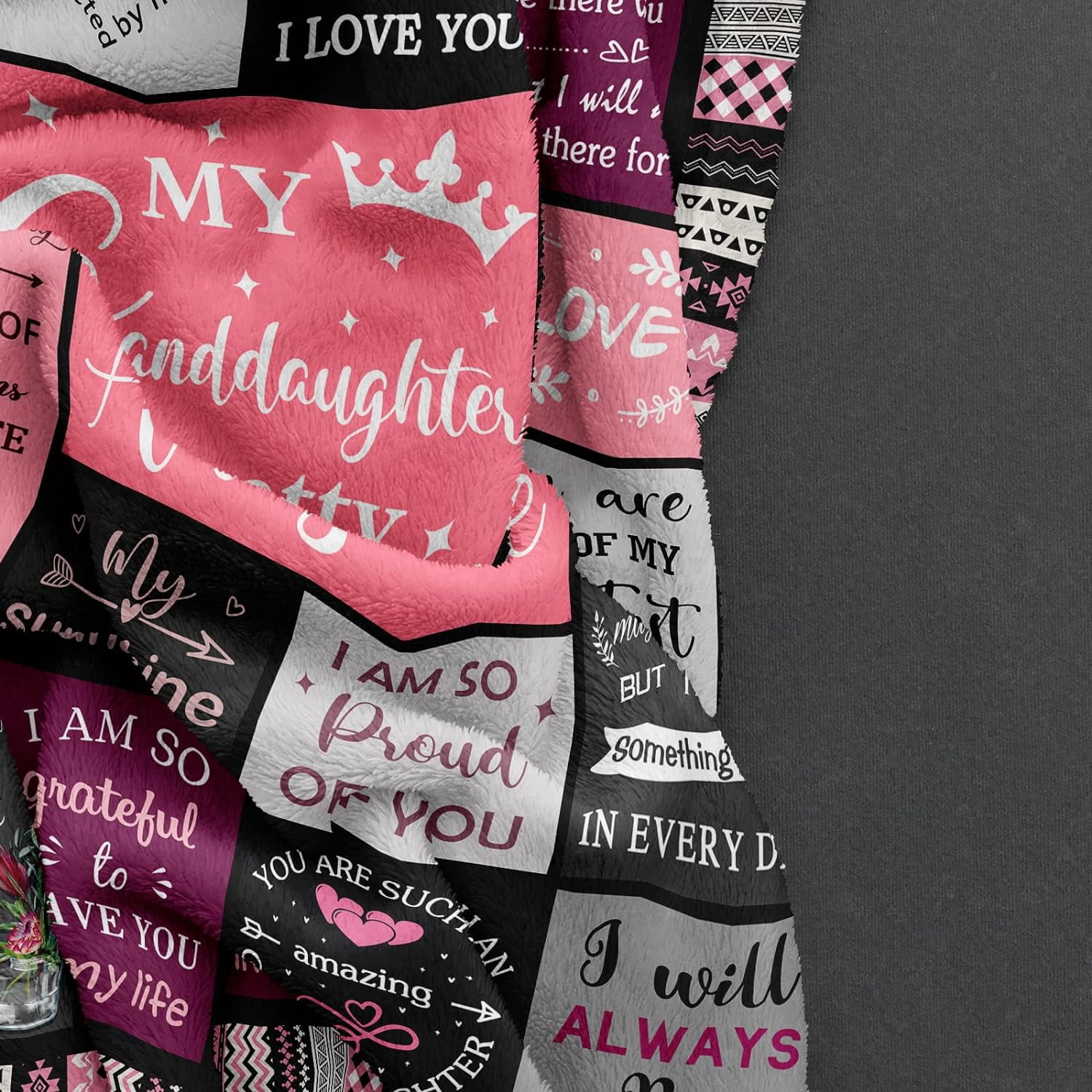 Granddaughter Gifts from Grandma, Gift for Granddaughters, Granddaughter Present, Grand-Daughter Birthday Gifts Ideas, Grand-Daughter Blanket