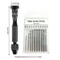 thumbnail image 3 of Riwesomey Micro brocas helicoidales, tornillo de banco, herramientas rotativas multiusos para carpintería, diseño antideslizante, llavero de plástico Kits y herramientas para tallar tipo 8 Riwesomey TO007927-08, 3 of 6