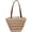 Beige, variant on CoCopeaunts Summer Straw Bag, Women Beach Bag Woven Sea Hobo Bag Colorful Striped Zipper Shoulder Bag Handbag Vacation Bag