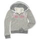 thumbnail image 1 of Aeropostale Sudadera con capucha y cremallera completa de punto jaspeado para mujer, gris, extragrande Aeropostale Sudadera, 1 of 2