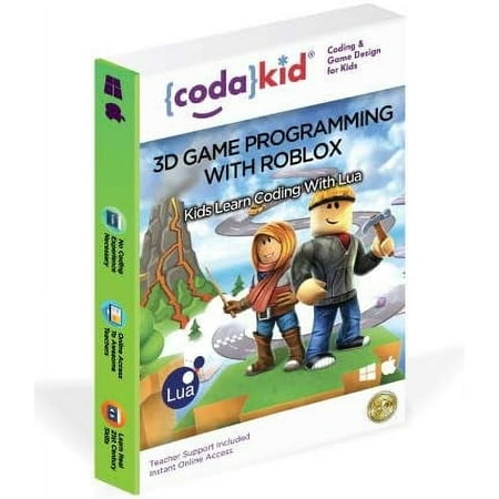 CodaKid Roblox Coding, Award-Winning, Coding for Kids, Ages 9+ with Online Mentoring Assistance, Learn Computer Programming and Code Fun Games with Lua