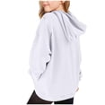 thumbnail image 4 of Bnwani White Pullover Sweatshirts for Girls Crew Neck Long Sleeve Casual Heart Print Pocket Size 8-9 Years, 4 of 4