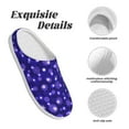thumbnail image 5 of Lsque Beautiful Purple Snowflakes Pattern Womens Comfort Cotton on Scuff With Memory Foam and Anti-skid Sole Slipper-40/41, 5 of 7