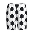 thumbnail image 4 of Gaeub Soccer Ball Printed Men's Short Pajama Pants, Lightweight Lounge & Sleep Bottoms Keep You Cool - 4X-Large, 4 of 9