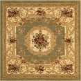 thumbnail image 1 of Unique Loom Versailles Medallion Motif Rug 5' x 5' Square Green/Ivory, 1 of 1