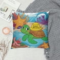 thumbnail image 2 of Creowell Summer Welcome Throw Pillow Covers  Farmhouse Beach House Decorative Lumbar Pillowcases Sea Turtle Cushion Covers for Front Porch Decor Housewarming Gifts White, 2 of 5
