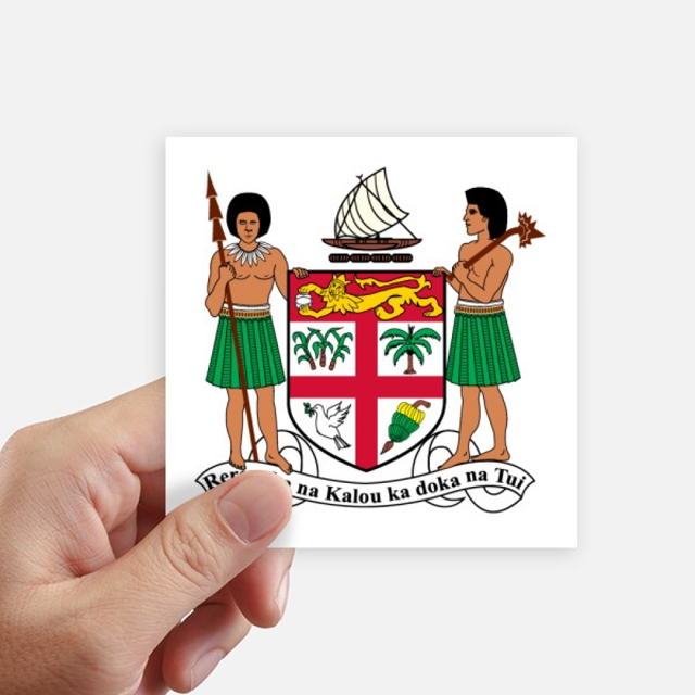 Fijil Oceania National Emblem Sticker Square Waterproof Stickers Wallpaper Car Decal
