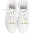 thumbnail image 2 of Accesorios de zapatos de moda con charms para cordones de zapatos, 1 par, media perla, tono dorado, 2 of 5