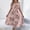 #022-Pink, variant on Haivin Women's Summer Trendy Comfy Floral Short Sleeve Midi Dress Casual Crew Neck Loose Fit Dresses Soft Print Daily Wear