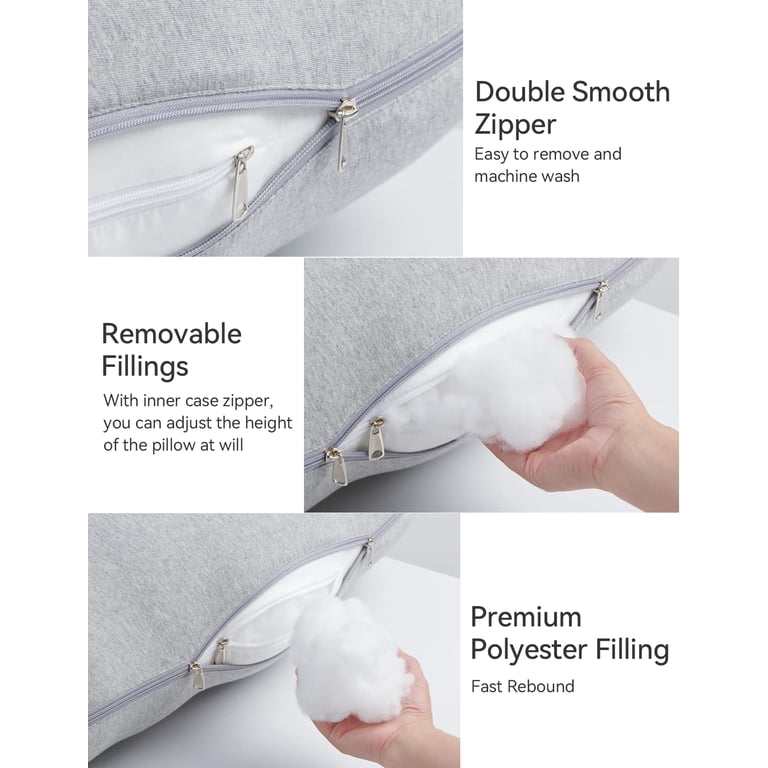 Momcozy U-Shaped Pregnancy Pillow, 57 Inch with Cotton Cover photo 5
