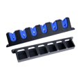 thumbnail image 3 of Soporte de pared para 6 cañas de pescar Montaje vertical, Almohadilla de agarre de espuma EVA para puerta de garaje Fácil de instalar, Mantiene las , Azul Baoblaze Soporte para caña de pescar, 3 of 7