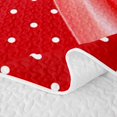 thumbnail image 5 of spefrowx Red Gem Princess Bow Bed Spread Queen for Girls, Zebra Polka Dot Print Queen Coverlet Set, 3-Piece, 5 of 7
