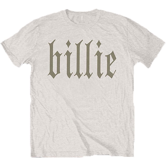 Billie Eilish - Camiseta Billie 5 Estampado en Espalda de Algodón para Adultos Unisex (Natural)