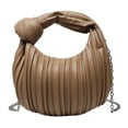 thumbnail image 1 of Sac à Main Chic Froncé - Similicuir Souple, Design Tressé Noué, Poignée Supérieure, Petit Style Hobo, Sac à Main Mode pour Femme au Style Élégant et à l'Intérieur Spacieux, 1 of 6