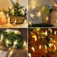 thumbnail image 6 of Morttic LED Photo Clip Copper String Lights Starry Fairy Warm White Lights Battery Powered for Hang Pictures Cards Bedroom Wall Decorations Christmas Patio Halloween Thanksgiving Wedding Party Decor, 6 of 7