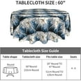 thumbnail image 4 of Printed Table Cloth Round Tablecloths 60 Inch Water Resistant Spill Proof Washable Polyester Tablecloth Modern Aircraft Decorative Table Cover for Dining Table, Parties,Kitchen, 4 of 6