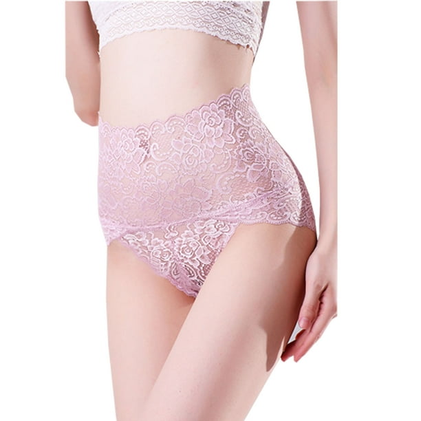 Running Underwear Womens Womens Sexy Lace Panties High Rise Lingerie Underwear  Briefs Floral Lace Shorts, Pink, Medium : : Clothing, Shoes &  Accessories