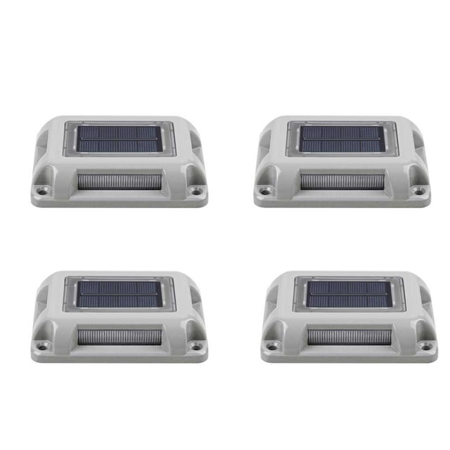 Camino de luz con energía Solar, lámpara rectangular, cerca de césped de paisaje, herramienta de iluminación impermeable para exteriores, Iluminación y accesorios 4 piezas 6000 K o 3000 K Advancent HA072737-04
