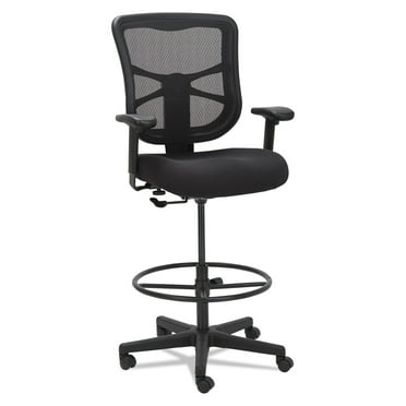 Alera Alera Elusion Series Mesh Stool, 31.6" Seat Height, Supports Up To 275 Lbs., Black Seat/black Back, Black Base