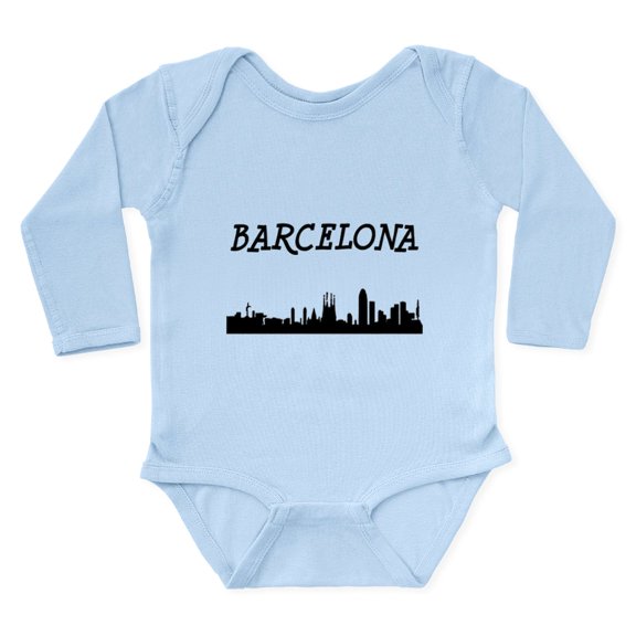 CafePress - Barcelona Body Suit - Long Sleeve Cotton Baby Bodysuit