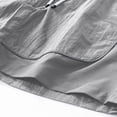 thumbnail image 5 of Lightweight Cargo Shorts for Men’s Athletic Shorts Summer Lightweight Vintage Loose Straight Shorts with Pockets Outdoor Running Sports Cargo Shorts Gray L, 5 of 7