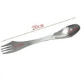 thumbnail image 3 of Camping Hiking Travel Home Utensil 3in 1 Spork Combo Gadget Spoon Knife-Fork Set, 3 of 4