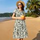 thumbnail image 4 of Balery Skull with Cash Vestidos sueltos de manga corta para mujer, vestidos de verano 2025, vestidos casuales de corte A con vuelo., 4 of 6