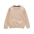 thumbnail image 4 of Likimi Toddler Kids Girls Sweatshirts Solid Color Crew Neck Sweatshirt For Girls Long Sleeve Spring Autumn Soft Pullover Size 3-4 Years, 4 of 6