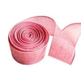 thumbnail image 1 of Under $10 Cotton Like Ribbon, Cloth Pink Holiday Bows Decorative Craft, Cotton Like Ribbon with Wired Edges 5Cm Wide Fabric Strips for Holiday Bows And Decorative Crafts, 1 of 9