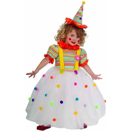 Candy Clown Circus Carnival Girl Fancy Dress Up Halloween Toddler Child