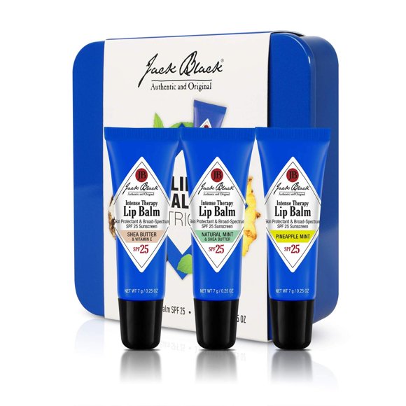 Bálsamo Labial Jack Black Intense Therapy Trio Reutilizable