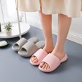 thumbnail image 2 of Bathroom Slippers Solid Color: Simple Thick Sole Household Sandals Shower Slides, 2 of 3