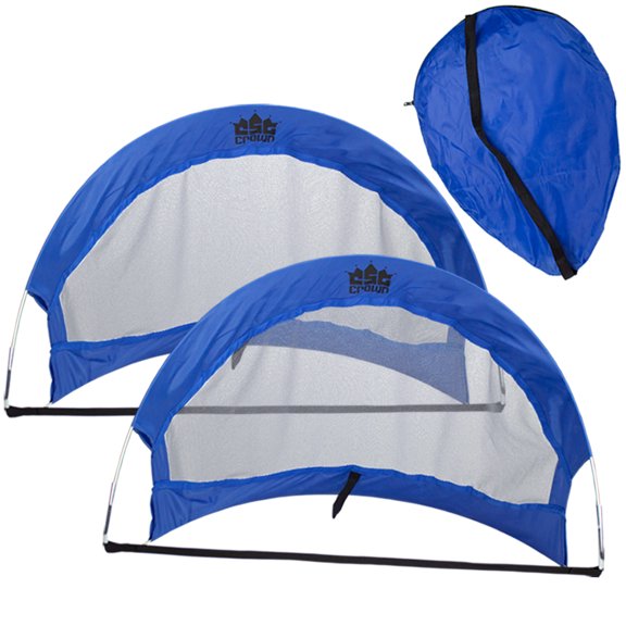 Brybelly 6' x 3.5' Pop-Up Soccer Goal (Set of 2) with 2 Carrying Bags