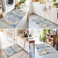 thumbnail image 4 of Entryway Rug 2'x3', Vintage Ethnic Kitchen Runner Rugs Non-Slip Carpet Mats, Morocco Boho Farmhouse Abstract Texture Bedside Rugs Runners Washable Floor Carpet for Bathroom Laundry Room, 4 of 8