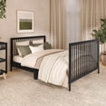 thumbnail image 4 of Dream On Me Hygge 5-in-1 Convertible Crib, Matte Black Vintage, 4 of 9