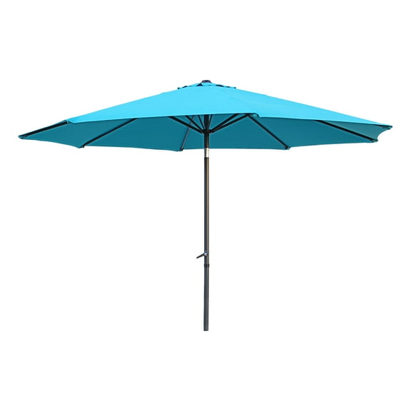 St. Kitts Aluminum 11.5-foot Patio Umbrella - Aqua Blue